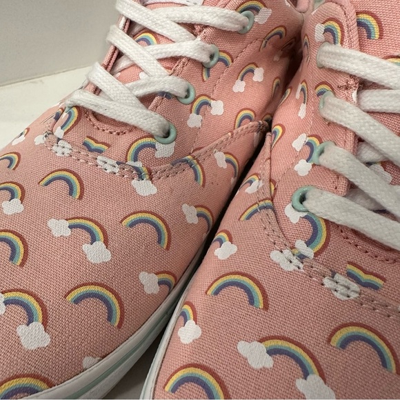 Vans Youth Kids Girls Doheny Rainbows Shoes Sneakers Size Missy 6 Pink Lace Up - Picture 10 of 14